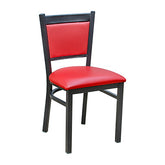 Tux Metal Chair - Red Vinyl